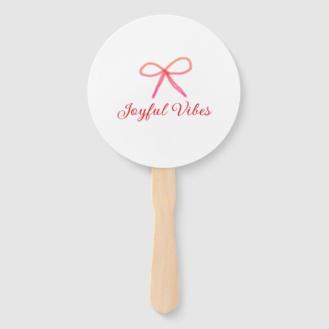 Joyful vibes Weihnachten RED BOW Ferien Familienna Fächer (Vorderseite)