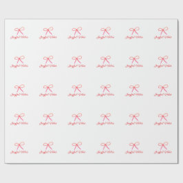 Joyful vibes Weihnachten RED BOW Ferien Familienna Geschenkpapier