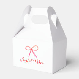 Joyful vibes Weihnachten RED BOW Ferien Familienna Geschenkschachtel