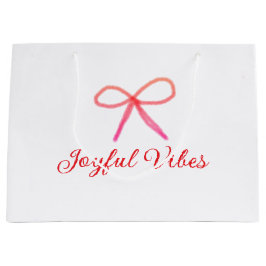 Joyful vibes Weihnachten RED BOW Ferien Familienna Große Geschenktüte