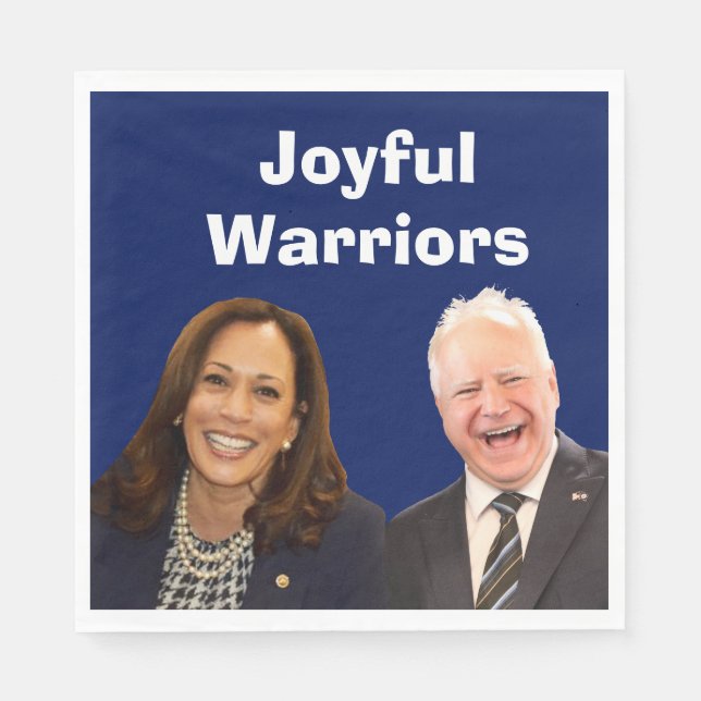 Joyful Warriors Harris und Walz Serviette (Vorderseite)