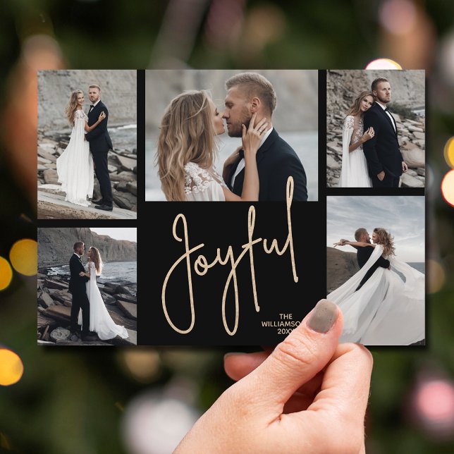 JOYFUL Weihnachts-Foto Feiertagskarte (Von Creator hochgeladen)