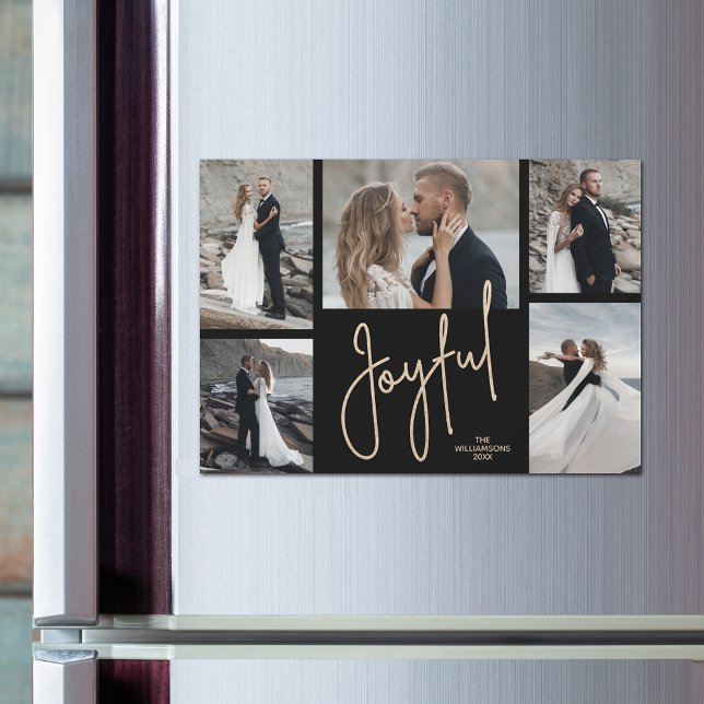 JOYFUL Weihnachtsfoto Collage Magnetic Card Magneteinladung (Von Creator hochgeladen)