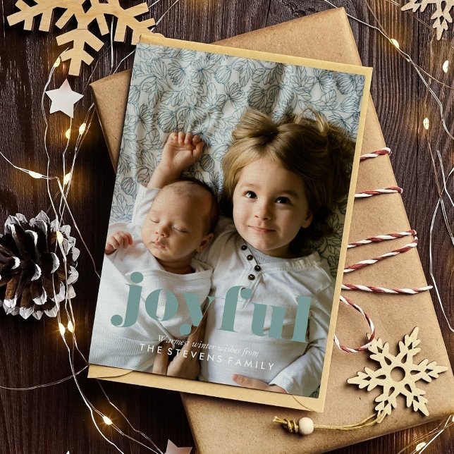 "Joyful" Winter Pinecones Ferienkarte (Von Creator hochgeladen)