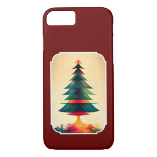 Joyfull Christmas Tree Geometric Künstlerisch Desi Case-Mate iPhone Hülle