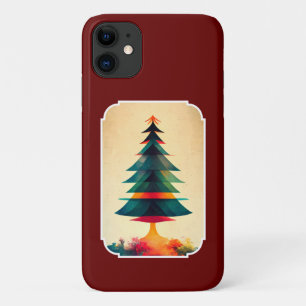Joyfull Christmas Tree Geometric Künstlerisch Desi Case-Mate iPhone Hülle