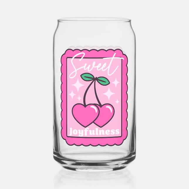 Joyosité douce Coeur en forme de cerises Timbre (Recto)