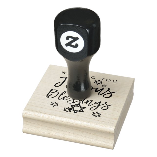 Joyous Blessings Hanukkah Star von David Gummistempel (Stempel)