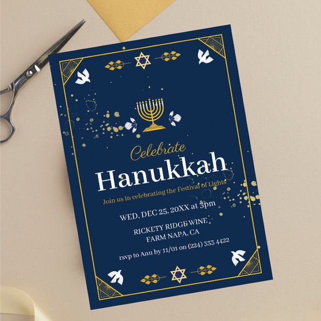 Joyous Hanukkah Celebration!" Einladung (Von Creator hochgeladen)
