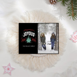 Joyous Holiday Season Classic Foto Postkarte
