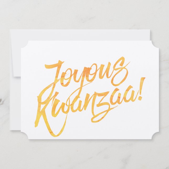 Joyous Kwanzaa (Vorderseite)