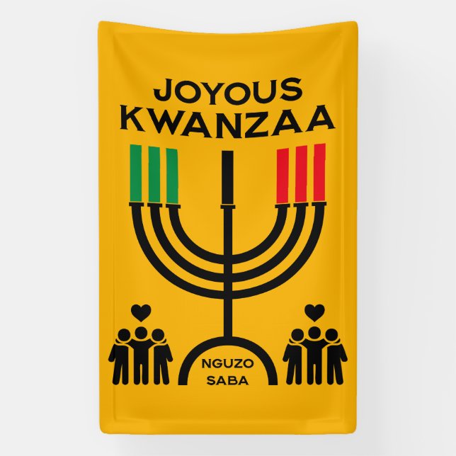 Joyous Kwanzaa Banner (Vertikal)