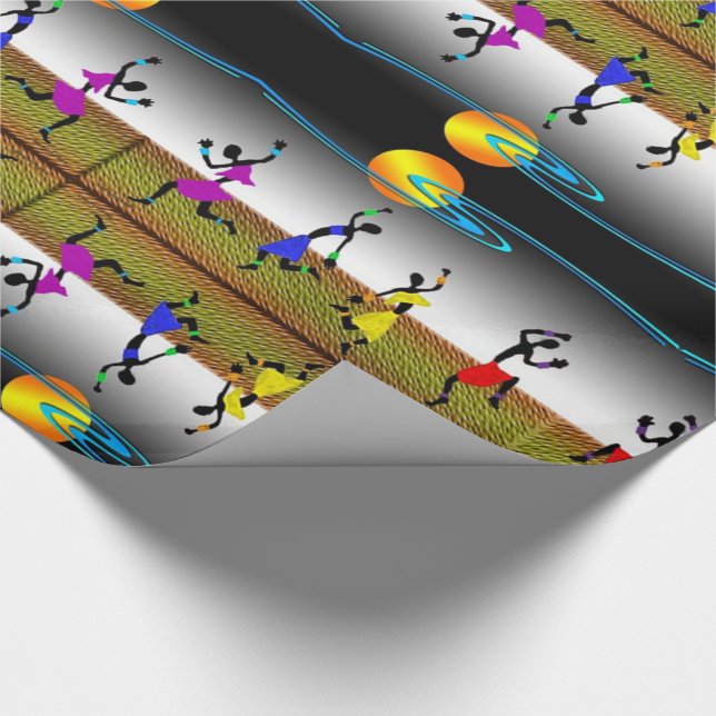 Joyous Kwanzaa Dance Geschenkpapier (Ecke)