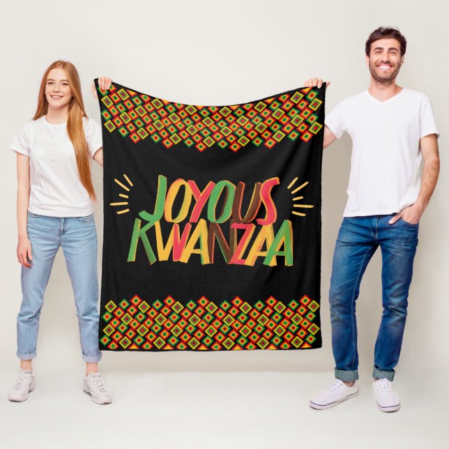 Joyous Kwanzaa Fleecedecke (Beispiel)