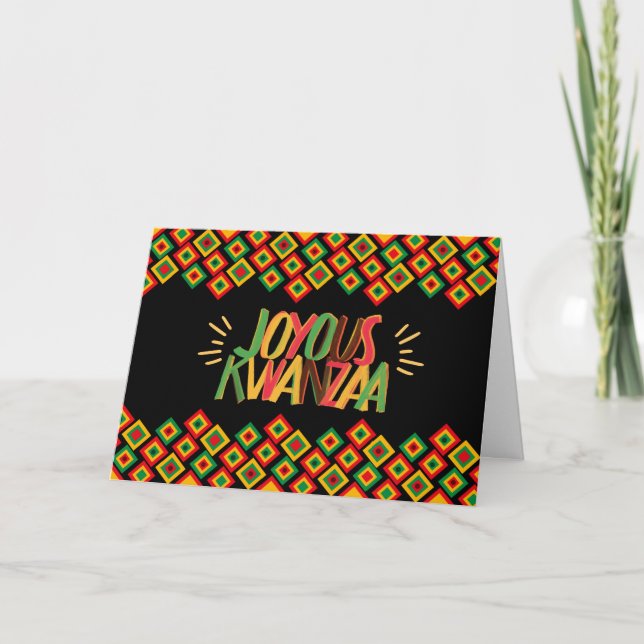 Joyous KWANZAA Karte (Vorderseite)