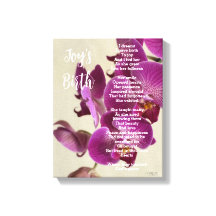 Joy's Birth Inspiration Gedicht Pink Orchids