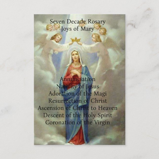 Joys of Mary Begleitkarte (Vorderseite)