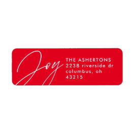 Joyscript Rote Weihnachtsfeiertage Rücksendeadress