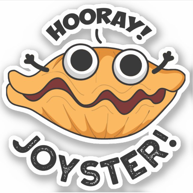 Joyster Funny Joyful Animal Oyster Pub Aufkleber (Vorderseite)