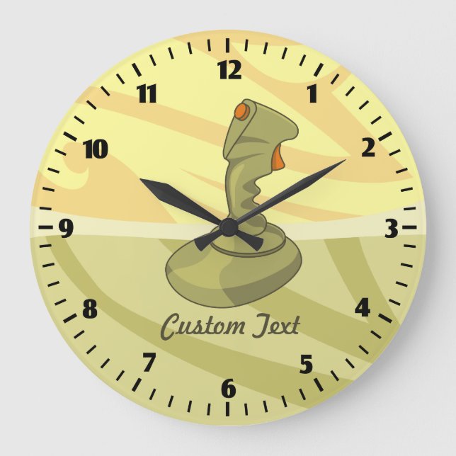 Joystick Großuhr Große Wanduhr (Vorderseite)