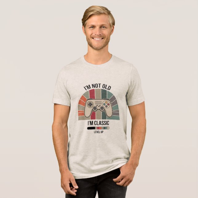 Joystick Jubilee Tri-Blend Shirt (Vorderseite voll)