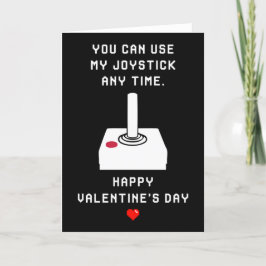 Joystick - lustige Videogame Valentine's Day Card Feiertagskarte