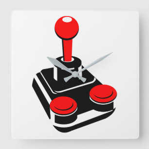 Joystick Quadratische Wanduhr
