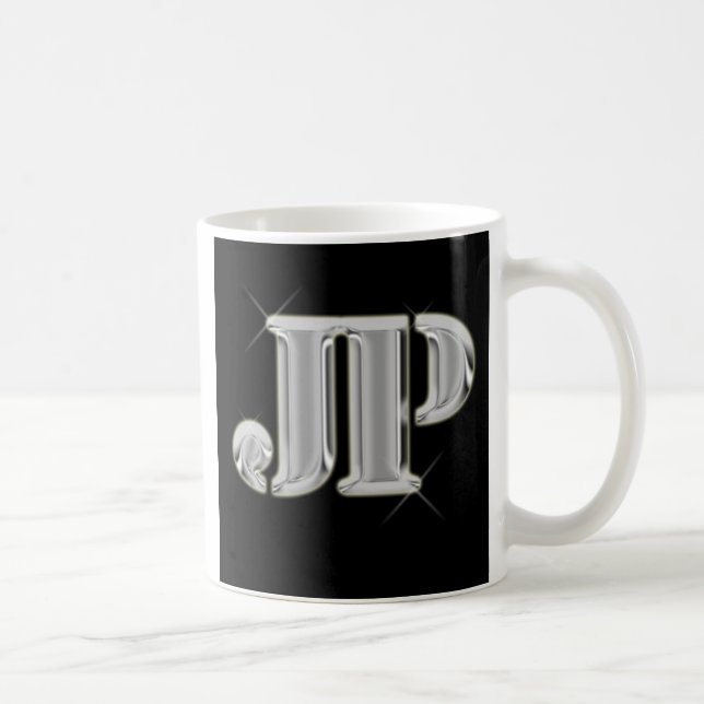 JP-LOGO Buchstaben Kaffeetasse (Rechts)