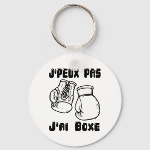 J'peux Pas J'ai Boxen - Boxen Geschenk Jersey Schlüsselanhänger