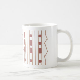 JPL Mars Rover Tire Print Beige & Rose Kaffeetasse
