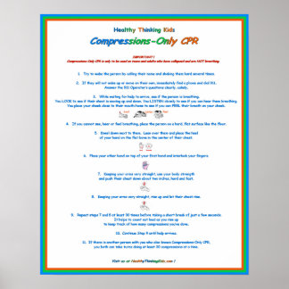 Jr. Hertz Compressions-only CPR Poster Lg.