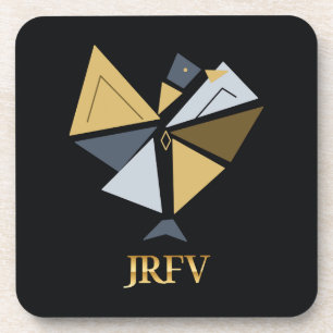 JRFV Tangram Nocturne Set mit 6 Teilen Getränkeuntersetzer