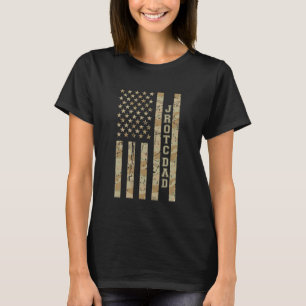 JROTC Vater Stolz Vater Militärfamilie Wüsten-Tarn T-Shirt