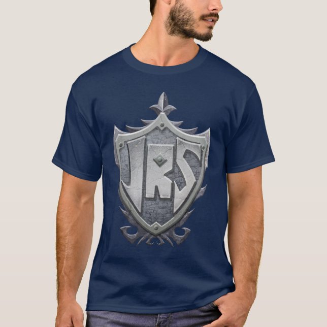 JRS: Grundlegender T - Shirt, Marine-Blau T-Shirt (Vorderseite)