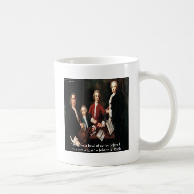 JS Bach Graphic & Funny Coffee Quote Geschenke & C Kaffeetasse (Rechts)