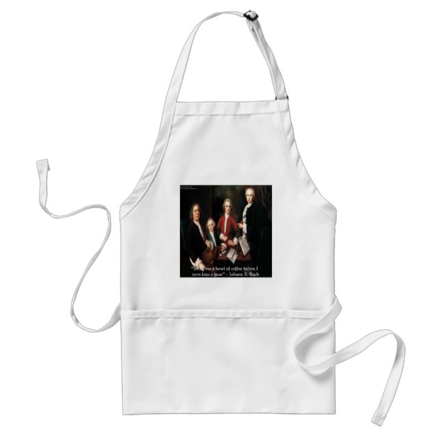 JS Bach Graphic & Funny Coffee Quote Geschenke & C Schürze (Vorne)