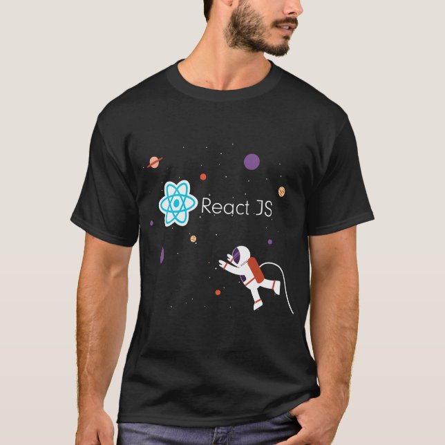 JS-ReactJS-Rahmen T-Shirt (Vorderseite)