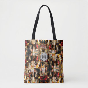 JS Sargent Famous Portraits Collage Monogram Tasche