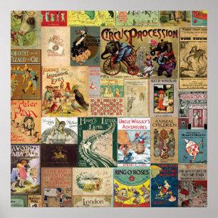 JSBC2 BUCH DECKT BÜCHERCOVERS COLORFUL A POSTER