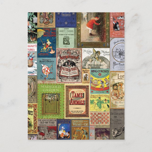 JSBC BUCH DECKT BÜCHERCOVERS COLLECTION COLORFUL A POSTKARTE (Vorderseite)