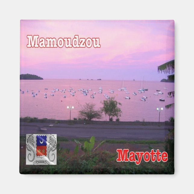 JT005 MAMOUDZOU, Mayotte, Afrika, Kühlschrank Magnet (Vorne)