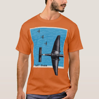 Ju87 Stuka WW2 Bomberflugzeug über dem Ozean T-Shirt