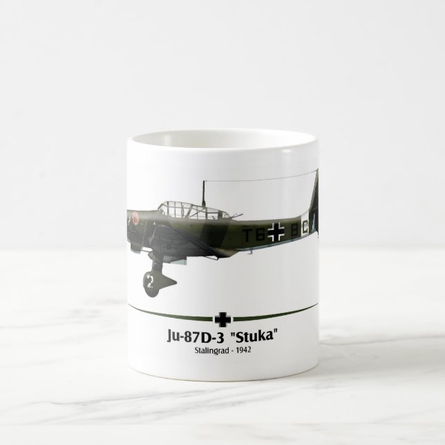 Ju-87 „Stuka“ Schlacht von Stalingrado,- Luftwaffe Kaffeetasse (Mittel)