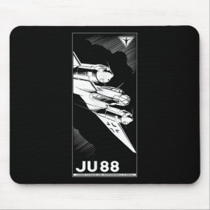 Ju 88 Ww2 German Flugzeug Vintag 1941 Graphic Mousepad