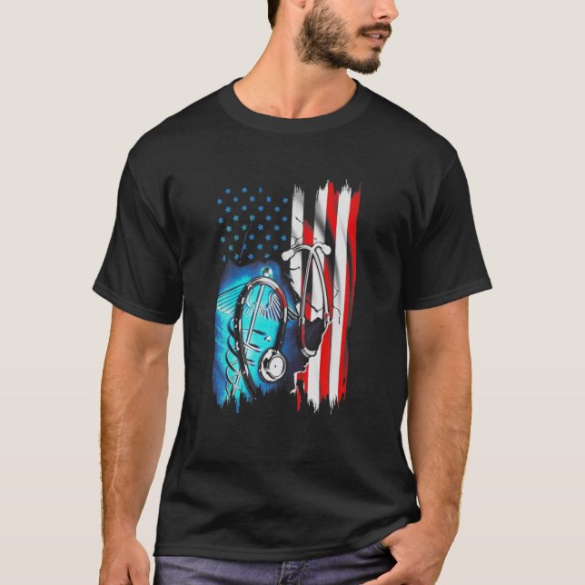 Ju-Doktor der Krankenschwester und Krankenschweste T-Shirt (Vorderseite)