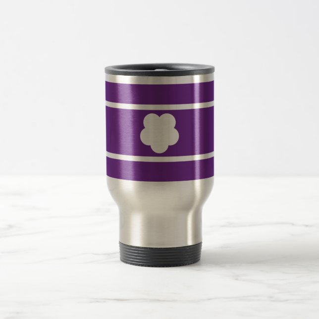 Ju vont tasse de voyage de Ju avec le tarte de (Centre)