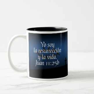 Juan-11:25 b Taza Betrug-Rückseite Biblico Zweifarbige Tasse
