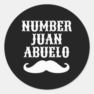 Juan Abuelo Spanish Mexican Best Vater Geschenke Runder Aufkleber