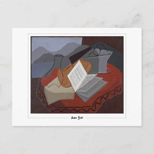 Juan Gris #282 - Fine Art Postcard Postkarte (Vorderseite)