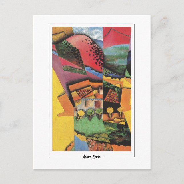 Juan Gris #9 - Fine Art Postcard Postkarte (Vorderseite)